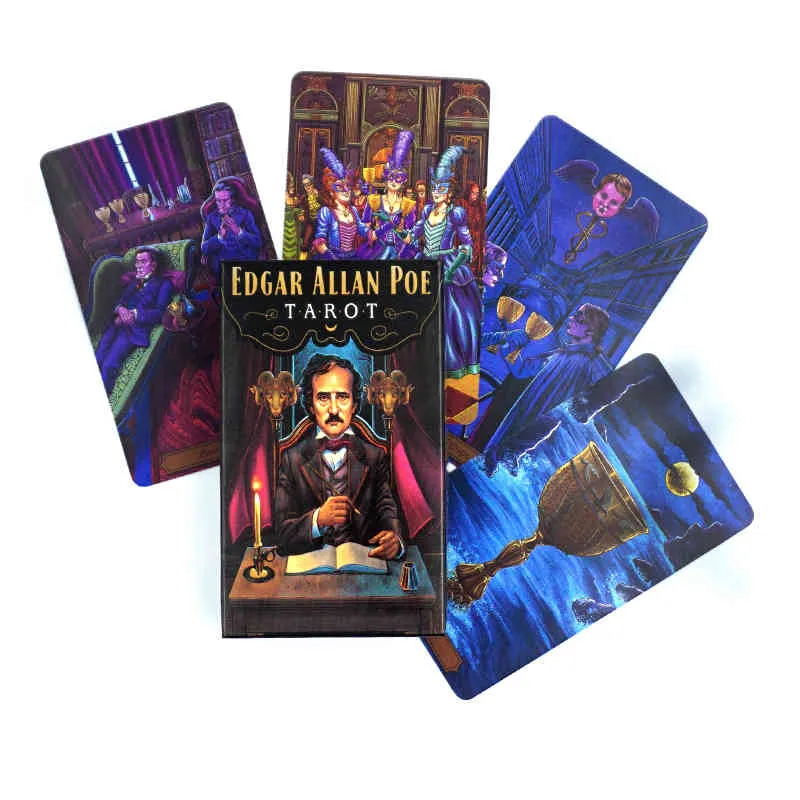 EDGAR ALLAN POE TAROT карты Таро Палубные карты Настольная карточная игра игра Играть в карты вечеринка настольная игра Английский Oracles Card