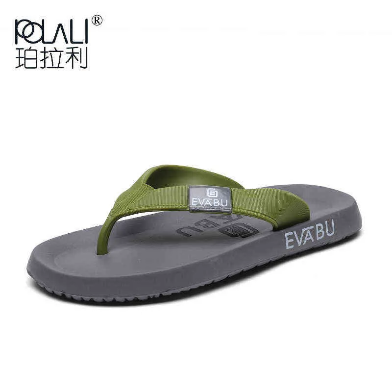 النعال Chanclas de Goma Para Hombre Zapatos Planos دي الخارجي Sandalias de Marca Color Negro Rojo Y Verde Parde Playa Verano 220308