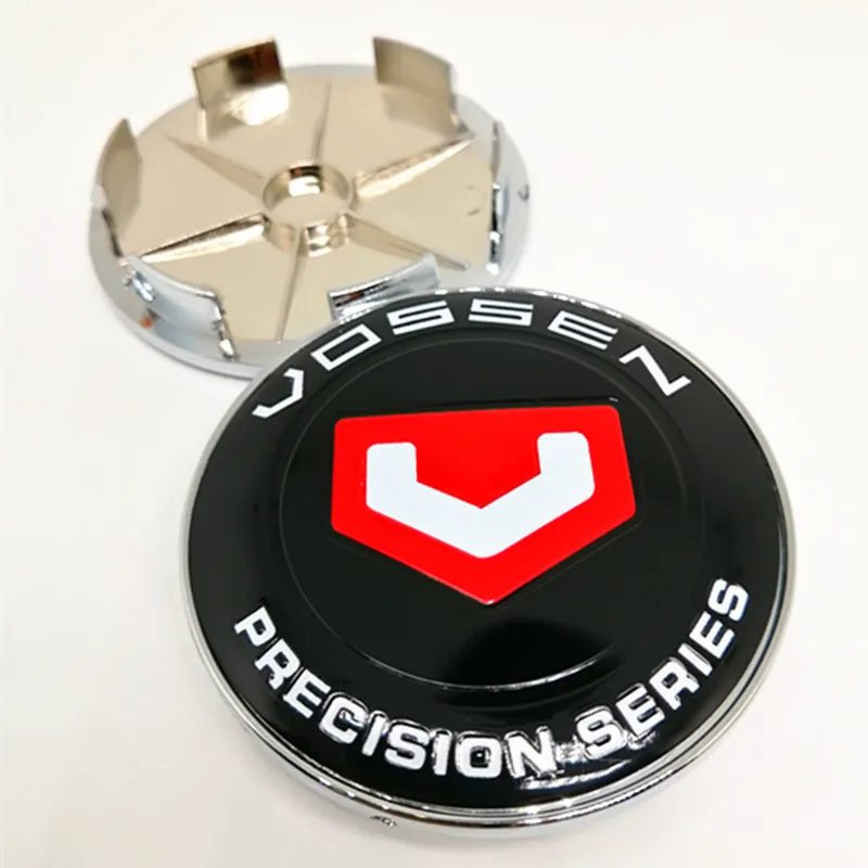4st 68mm Vossen Precision Series Car Wheel Center Cap Rims Hubcaps Cover 65mm Sticker Emblem Badge Hub Auto Styling7083123