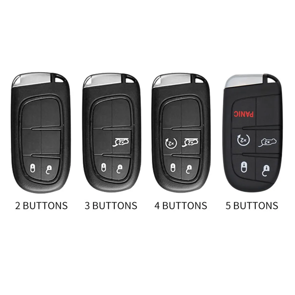 Kluczowa okładka FOB Jeep Renegade Compass Grand Cherokee dla 300C Wrangler Dodge Car Accessaries Keychain275s