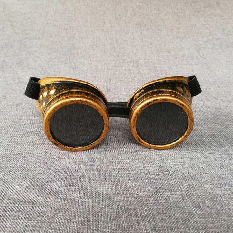 Steampunk Goggles Mężczyznę Okulary przeciwsłoneczne Męskie Rave Cosplay Klip okularów na okularach Sun Festival 2021 Strape Shades Gafas de sol hombre310h