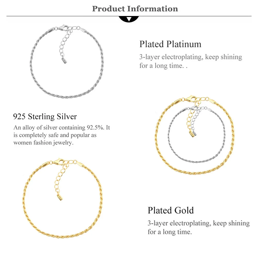 Andywen 2020 925 Sterling prata ouro torção corrente pulseira pulseira macia 2021 rock punk luxo europeu moda jóias