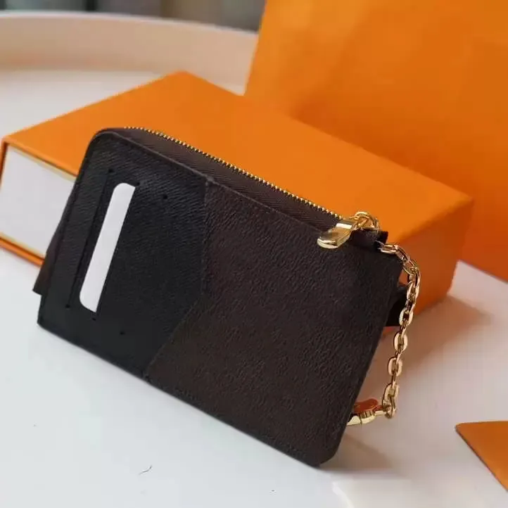M69431 Korthållare Recto verso Designer Fashion Womens Mini Zippy Organizer Wallet Coin Purse Bag Belt Charm Key Pouch Pochette AC290H