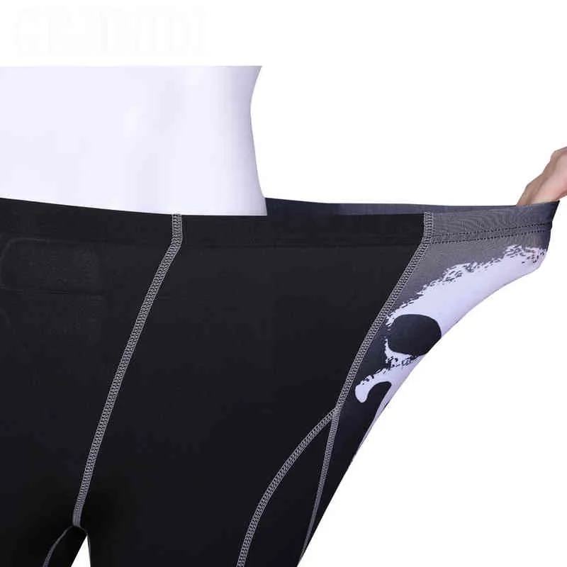 Odzież męska Zima Pierwsza Warstwa Fitness Long Johns Ciepłe koszulki Legginsy 3 sztuki Dres Mężczyźni Thermal Bielizna Plus Size Set 211211