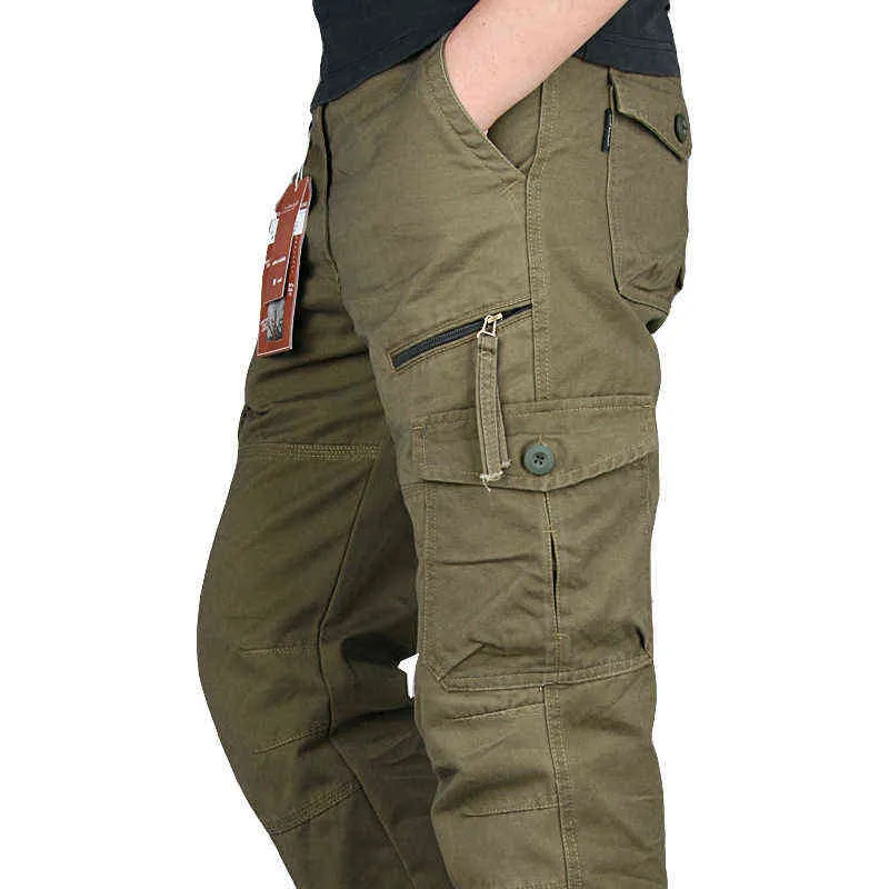 ICPANS Tactical Pants Men Military Army Black Cotton ix9 Zipper Streetwear Autumn Winter Cargo Pants Men military style Trousers 211201