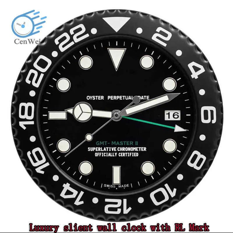 Super cichy zegar ścienny Nowoczesny design duży tani zegar zegarowy na ścianie stal nierdzewna kalendarz Luminous Clock Prezent x4929177