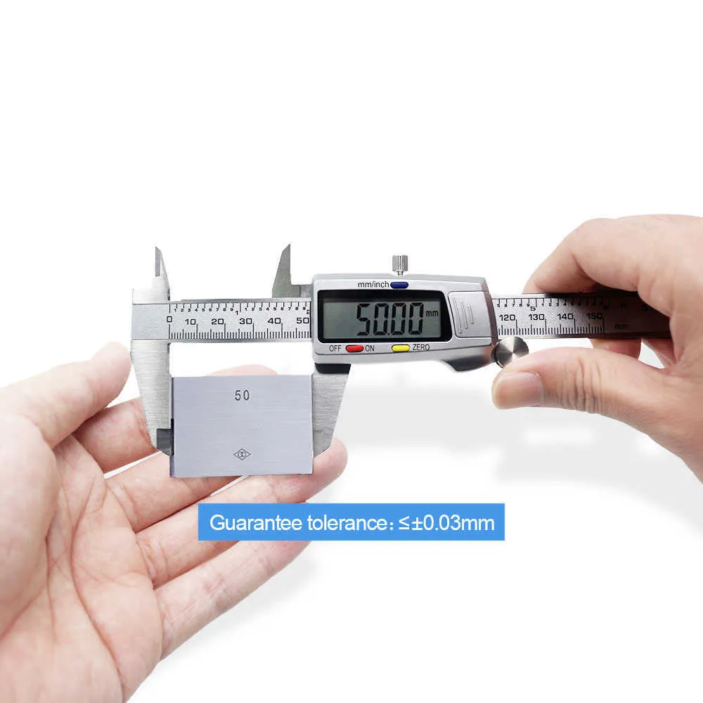 Caliper en métal numérique électronique 150 mm 6 pouces en acier inoxydable Vernier Micromètre Mesurer l'outil Règle 210810