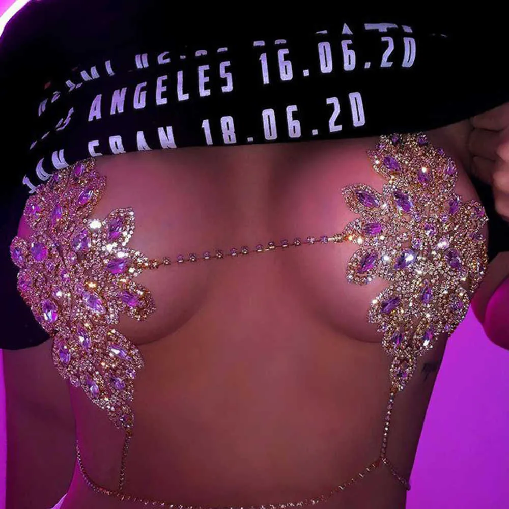 Luxus Strass Kette Harness BH Kleid Gürtel für Frauen Rave Festival Glänzenden Bikini Nachtclub Sexy Körper Schmuck Bauch Gifts229V