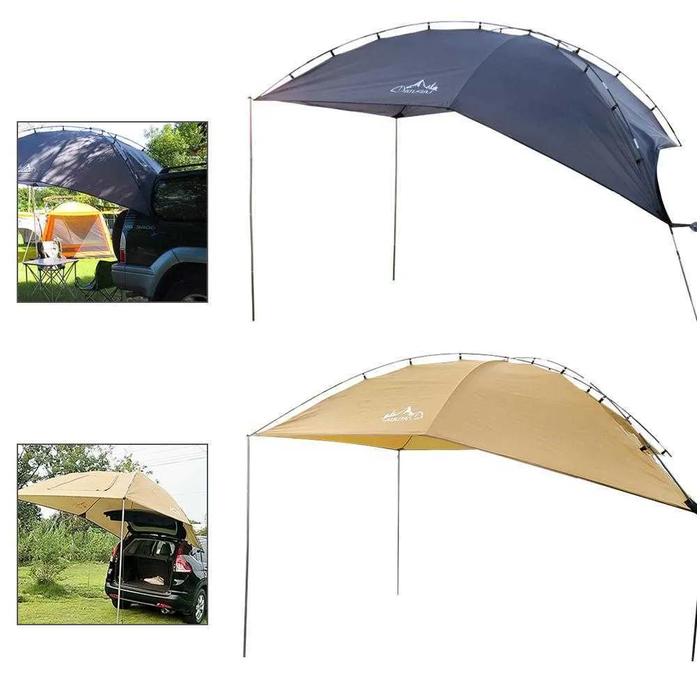 オーニングされたSun Shelter Suvテント自動キャノピーポータブルキャンピングカートレーラーテント屋上カーオーストラクビーチMPVハッチバックミニバンセダンY0706