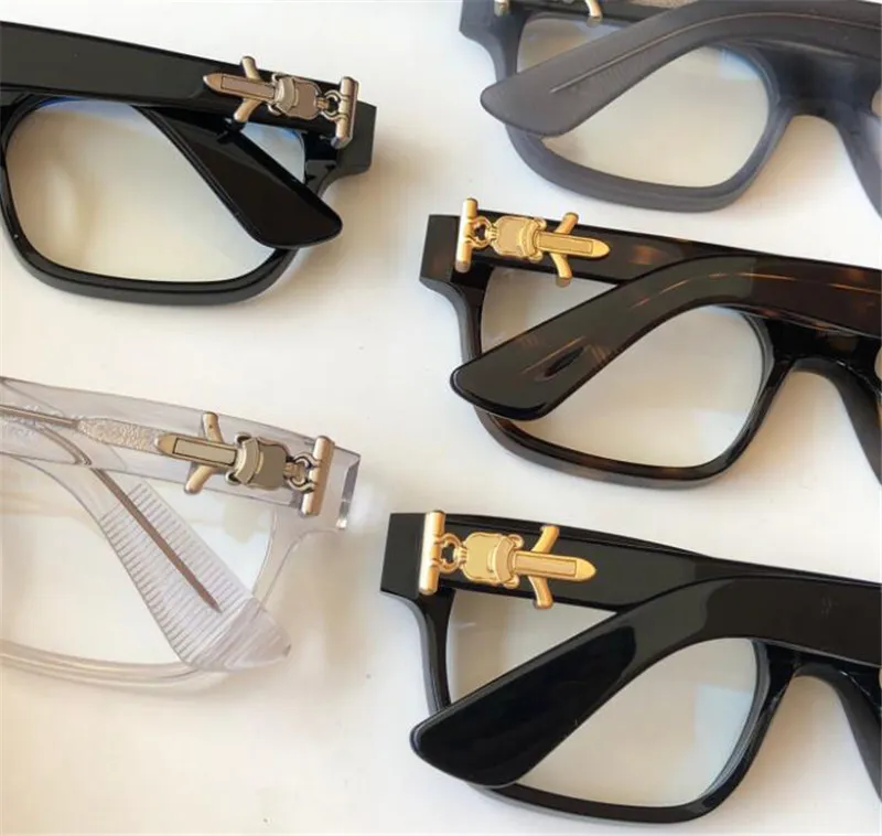 Nieuwe optische bril VAGILLIONAIRE I ontwerpbrillen groot vierkant frame punkstijl heldere lens topkwaliteit met transparante behuizing eyegla213q