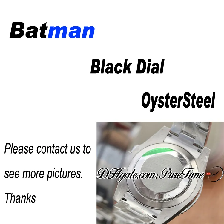 GMF A3186 Automatic Mens Watch Batman Root Beer Pepsi Red Blue Black Brown Ceramics Bezel Gold 904L Steel Green Blue Dial OysterSt2388