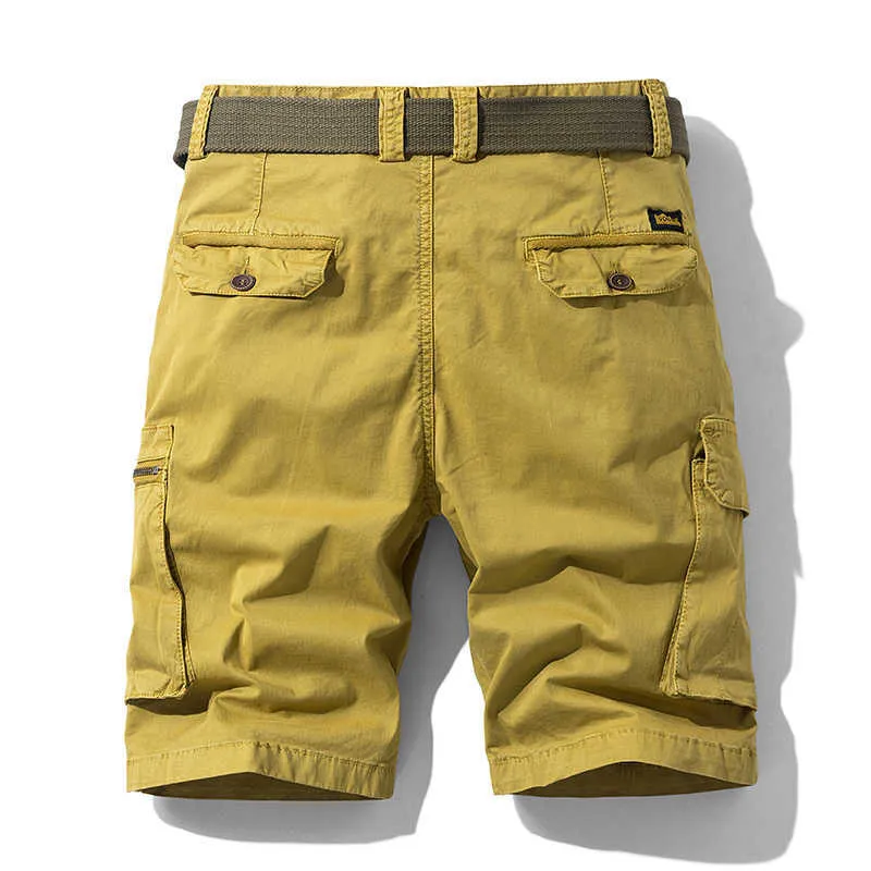 Vår sommar män jogger militär last shorts bomull taktisk s styrelse casual kläder 210629