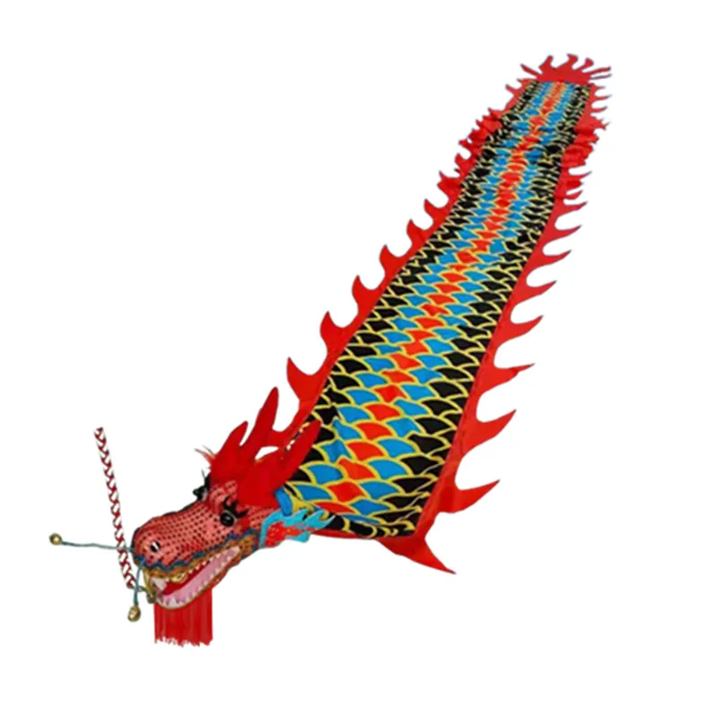 Rouge jaune chinois Dragon danse accessoires Festival fête célébration Fitness Dragons accessoires fournitures nouvel an cadeau traditionnel Q2615