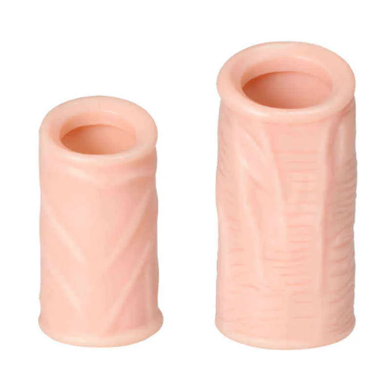 Nxy Cockrings Protect Foreskin Ring Penis Extender Sleeve Condom Cock Prostate Massage Male Chastity Intimate Goods Sex Toys for Men 0215