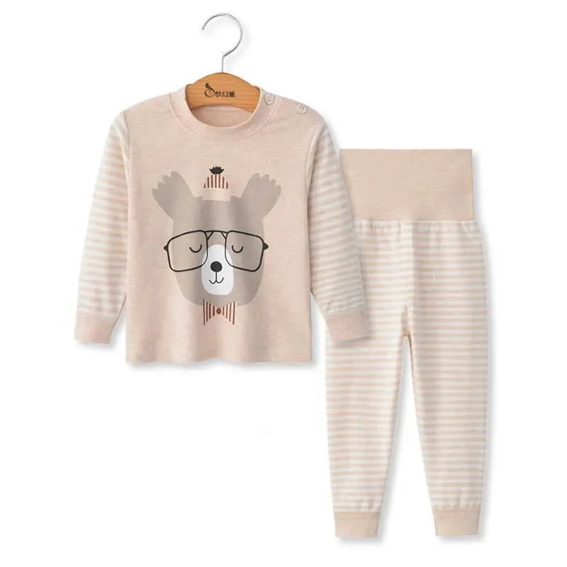 Bébé enfants pyjamas ensemble automne enfants vêtements costume de Noël vêtements de nuit garçons dessin animé pyjamas filles vêtements de nuit Pijamas Infantil 211023