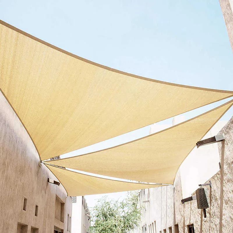 Tenda da sole esterni Vela da giardino Tenda da sole Facile Impermeabile Terrazza Ombrellone turistico Pergola Gazebo Campeggio Tela multicolore Anti-UV X0707