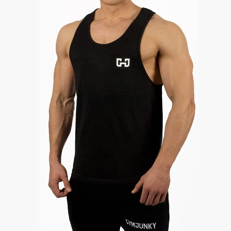 Hommes musculation débardeurs été décontracté mode sans manches chemise gymnases Fitness entraînement Singlet fronde gilet vêtements