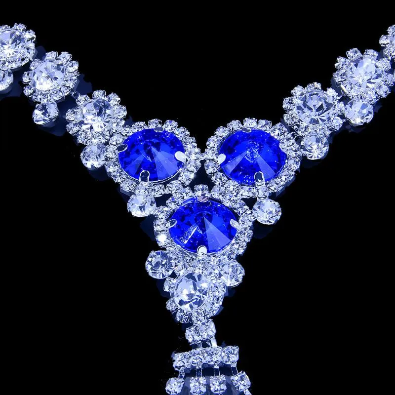 Ketten Stonefans Blue Stone Halskette für Frauen sexy Dessous Nippel Schmuck Nicht piercing Schmuckketten Festival Geschenk Girls223a