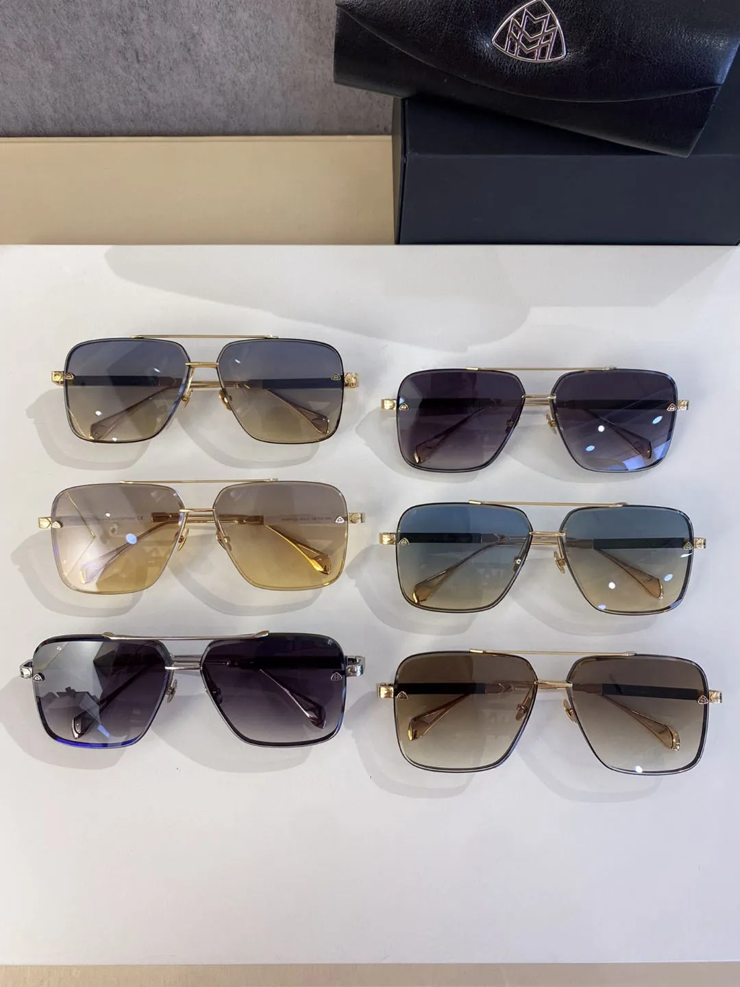 Top MAYBA THE GEN I Gafas de sol de diseño originales de alta calidad para hombre famosas gafas de marca de lujo retro de moda Moda desi348p