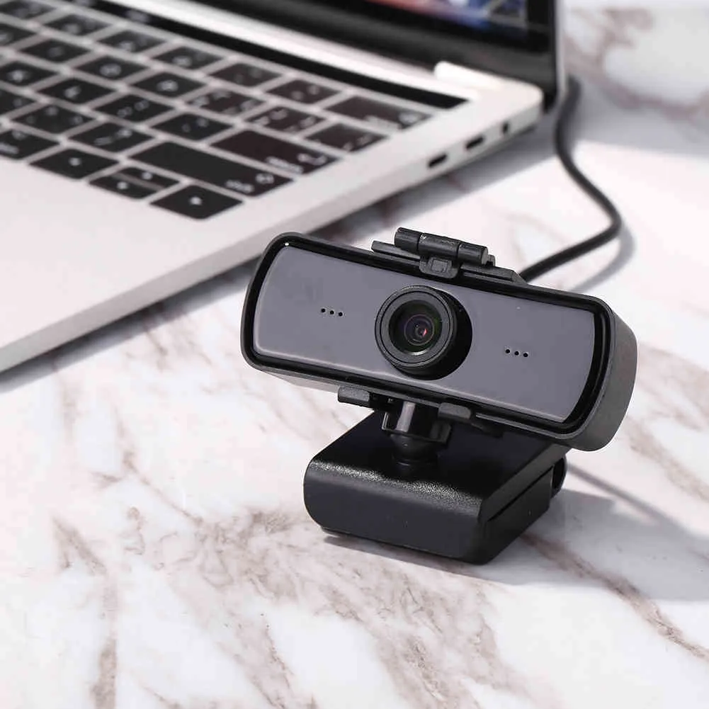 4K 2560 * 1440p Webcam HD Ordinateur Web avec microphone Autofocus Rotater Camera Camera Camera Vidéo Conférence téléphonique