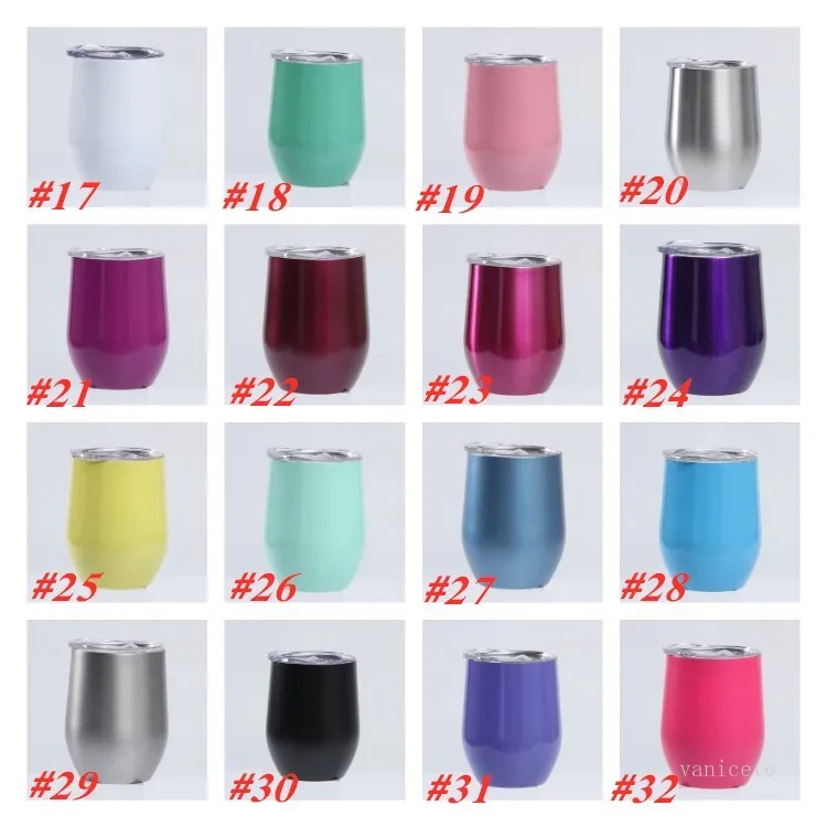 12 Unzen Edelstahl Tumbler Weingläser Wasserflasche doppelwandig vakuumisoliert Bierkrug Küche Bar mit Deckel von Sea T2I52201