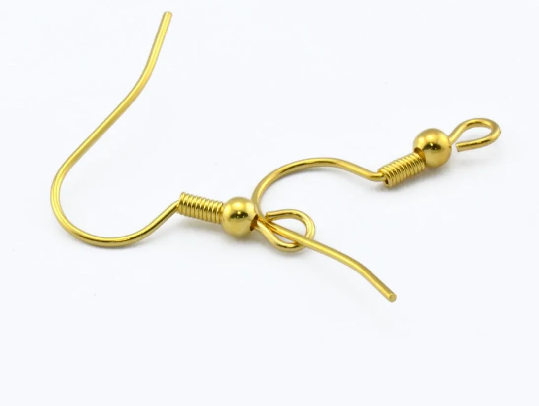 100 panfrainlessinless string ganchos fios de bobina francesa e níquel de níquel para jóias para fazer cores prata 2548