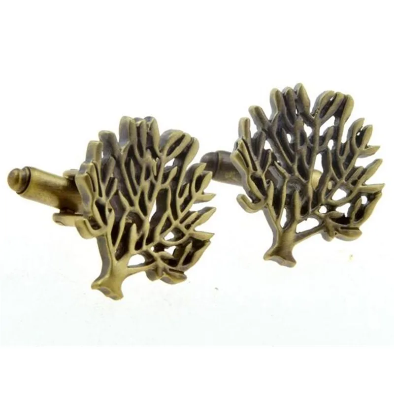 10 par / Vintage Bronze Prostokąt Checker Wzór Spinki do mankietów Retro Hollow Design Drzewo Mankiety Linki Mężczyźni Biżuteria Całość