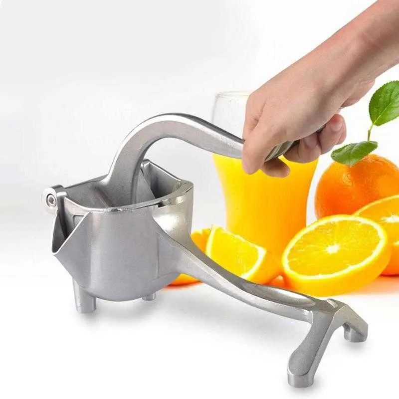 Mini Multifunctional Lemon Squeezer Fresh Citrus Fruits Juicer Aluminum Alloy and High Quality Kitchen Tools 210628