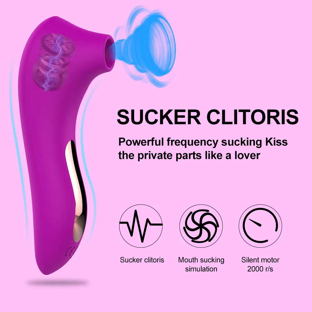 Yutong Clit Sucker Vagin Sucer Vibrateur Clitoris Stimulateur Fellation Oral Mamelon Nature Jouets pour Femmes Adultes Masturbateur Érotique 6871362