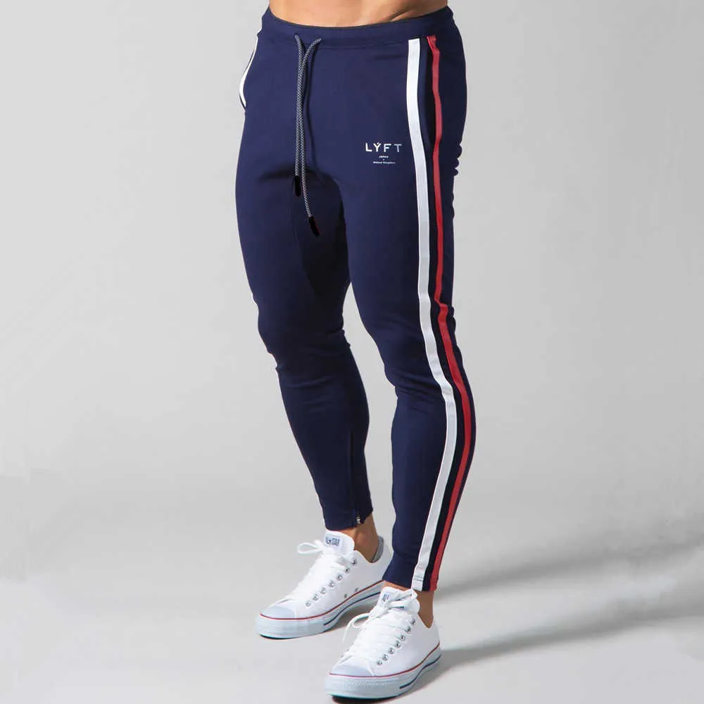 Weiß Jogger Jogginghose Männer Beiläufige Dünne Baumwolle Hosen Gym Fitness Workout Hose Männlichen Frühjahr Sportswear Track Hosen Böden P083201