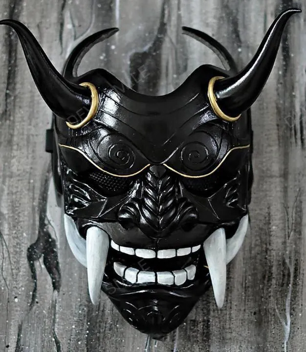 Partij Maskers Zegel Rode Prajna Cosplay Japanse Stier Duivel Grimas Hoorns Mask266K