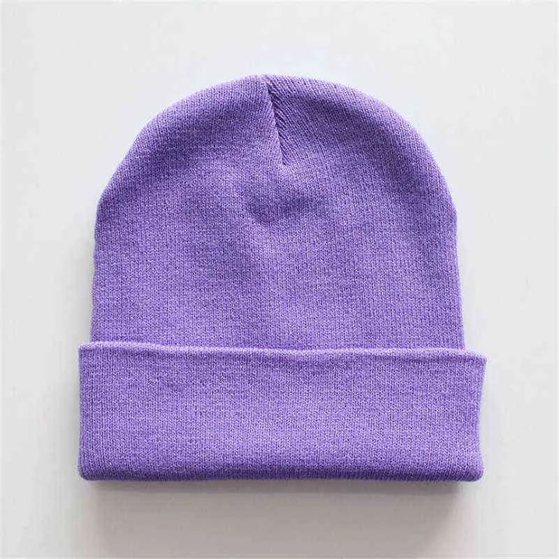 nouveau hiver femmes solide personnalisé tricot bonnets skullcap hommes décontracté bricolage impression tricoté chapeau casquettes gorros Y21111