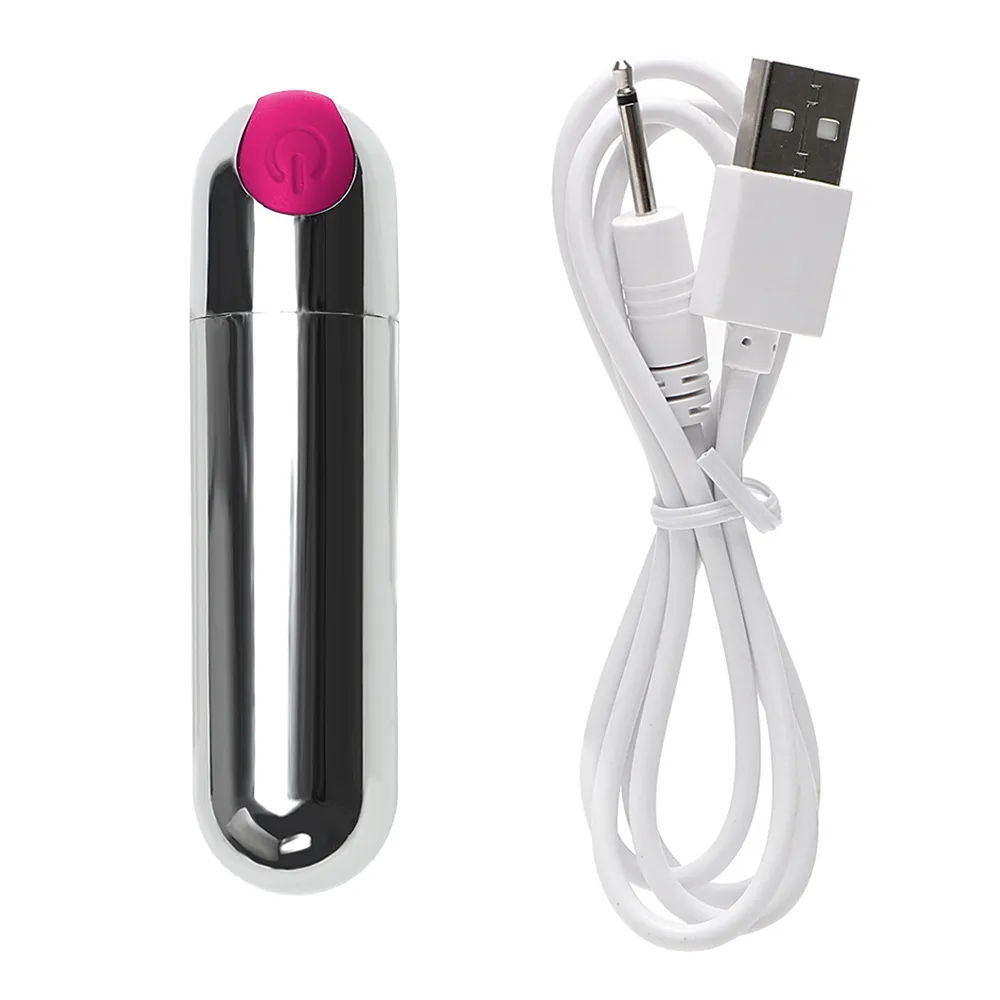 2021Powerförter 10 Speed ​​Bullet Vibrator Sexspielzeug für Frau Starke Vibration G-Spot Massagegerät Mini Vibratoren für Frauen USB CHARGEFACTORY Direct