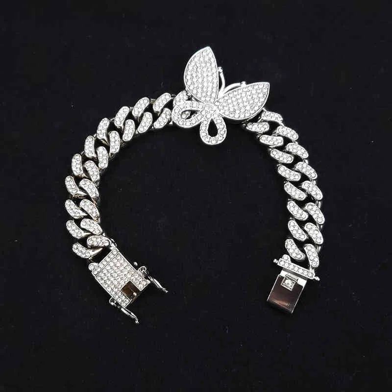 Schmuck Mode eingelegtes Armband Smart Big Butterfly Cuba eingelegtes Diamantarmband17522609647021