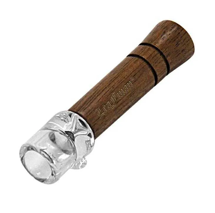 Wood Smoking Pipe With Quartz Glass Burner 98mm 68mm Tobacco Herb Smok Pipes Accessories SN2671