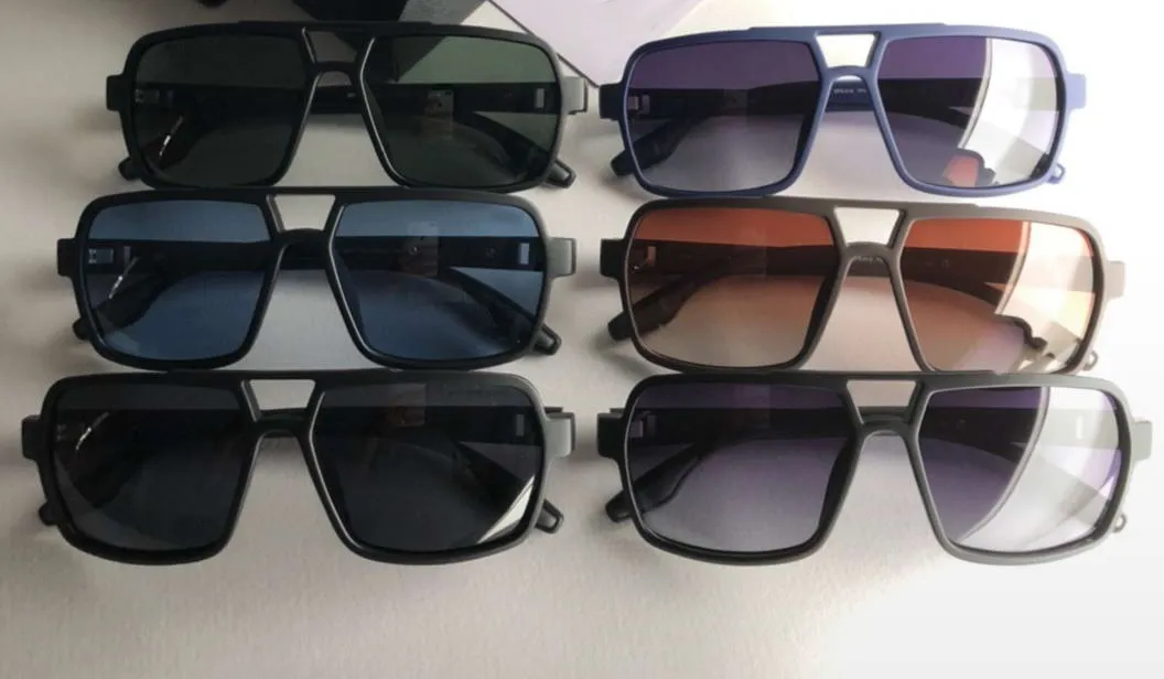 01x matt svart grå polariserade solglasögon pilot män sport solglasögon mode solglasögon glasögon tillbehör UV400 med Box302o