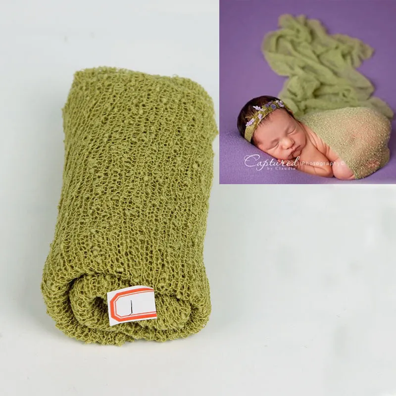 Noworodka Baby Photo Ręcznik fotografii dziecięcy rekwizyty studio elastyczna owinięta tkanina