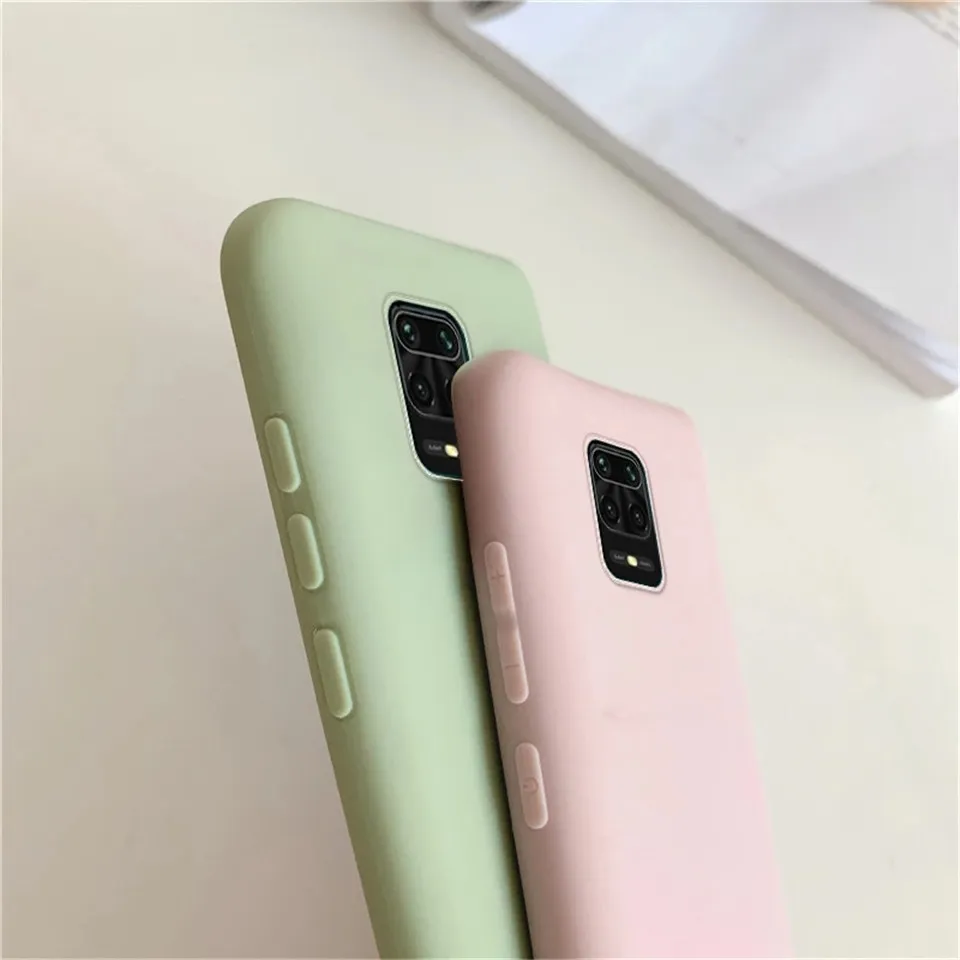 ТПУ силиконовые чехлы для Xiaomi Redmi Note 10, 10s, 9s, 9 pro max, 8, 7 plus, matte, candy color