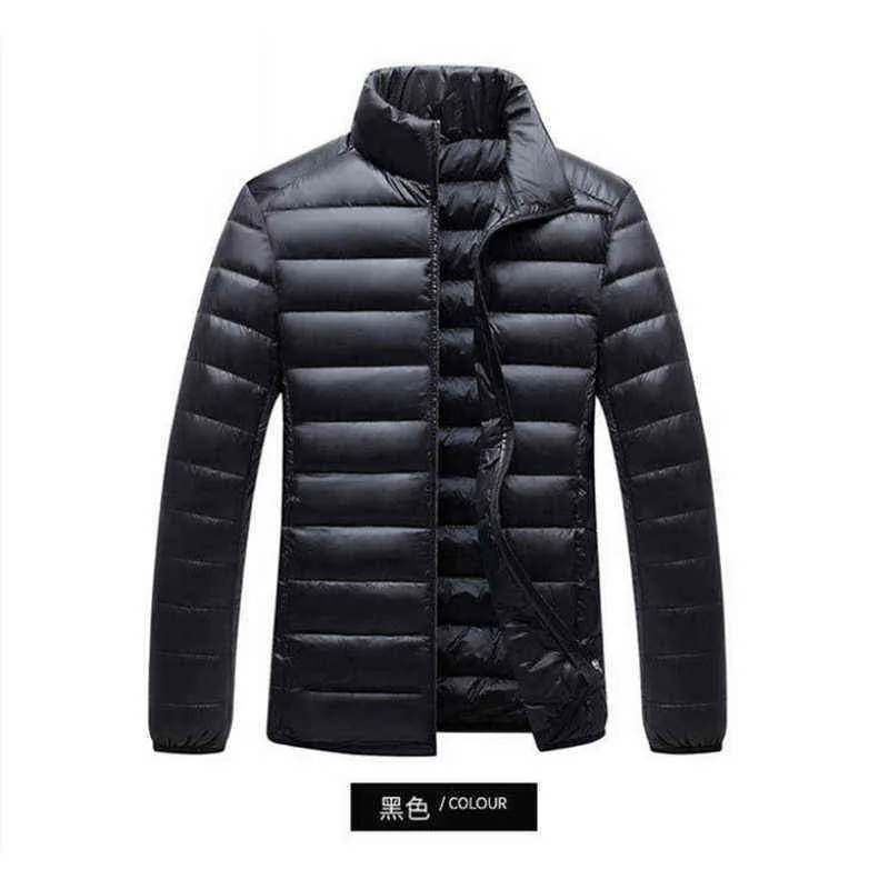 Men's winter thin jacket white duck down coat waterproof lightweight coat high quality down jacket G1108