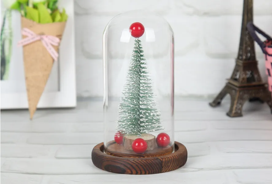 Creative Mini Christmas Tree Verre LED LUMIRES