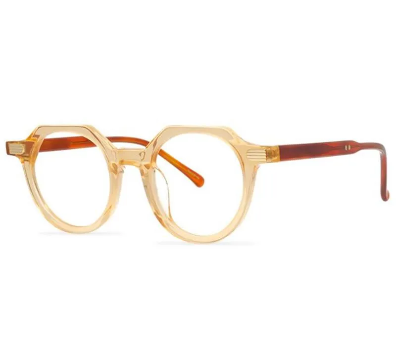 Montature occhiali da sole alla moda Designer di marca Occhiali da vista in acetato Montatura vintage da uomo con montatura completa Occhiali da vista Lenti trasparenti Miopia Eyegl335m