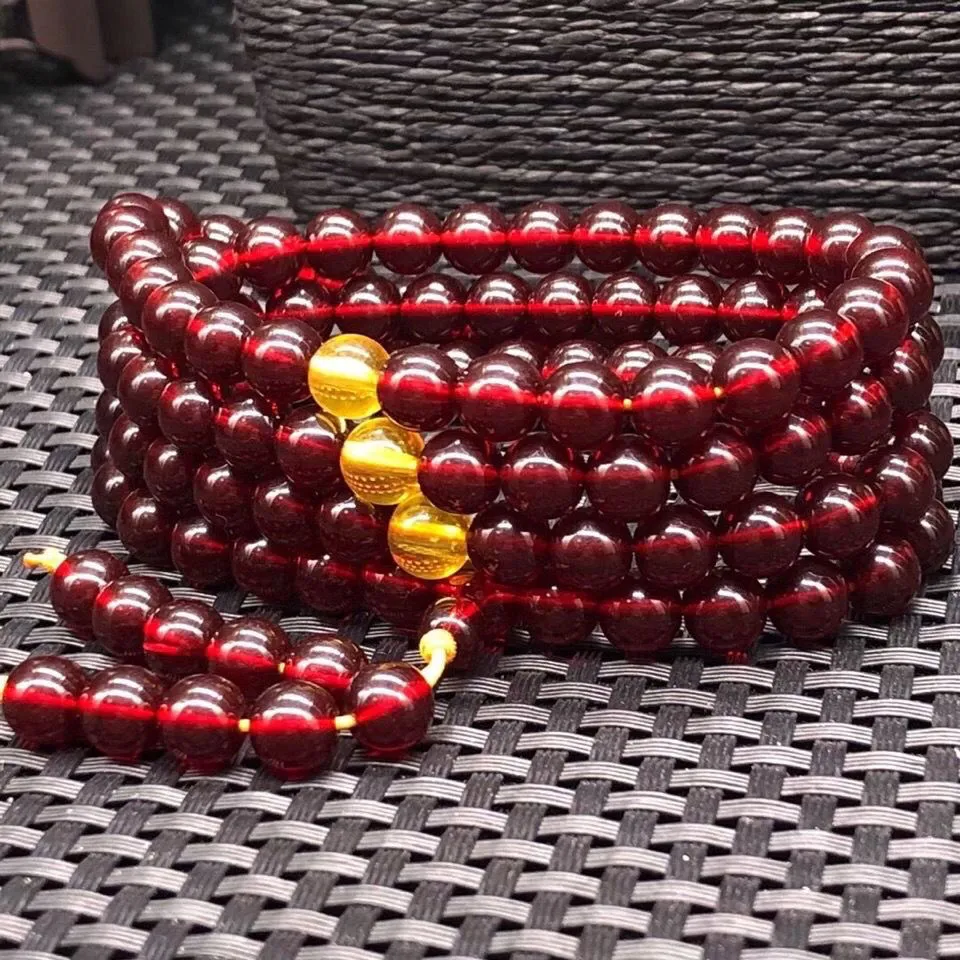 Armband Baltic Po Amber Honey Wax Blood Park Wine Red Heren Dames Valentijnsdag Cadeau2345