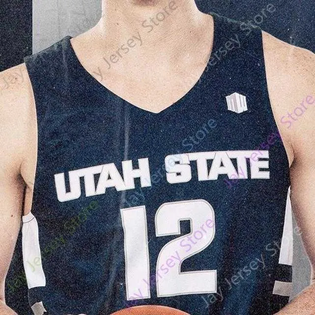 Utah State Aggies Basketball Jersey NCAA College Merrill Anderson Bean Abel Porter Diogo Brito Brock Miller Dorius Sean Bairstow Mcchesney