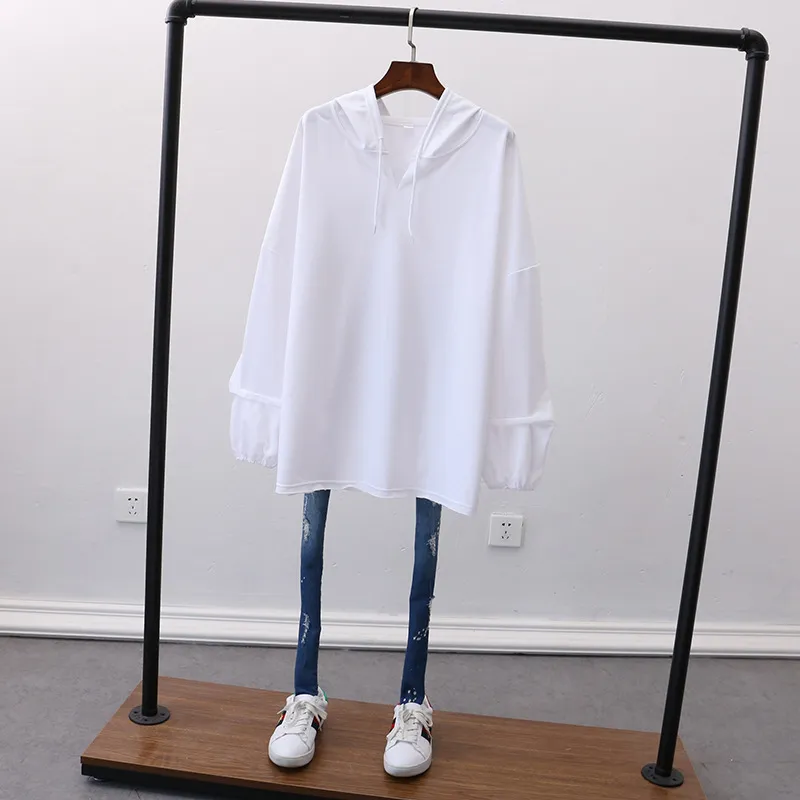 Korobov New Harajuku Long Sleeve Hoodies Korean Streetwear Female Sweatshirts Vintage Plus Size Pullovers Outwear Tops 210430