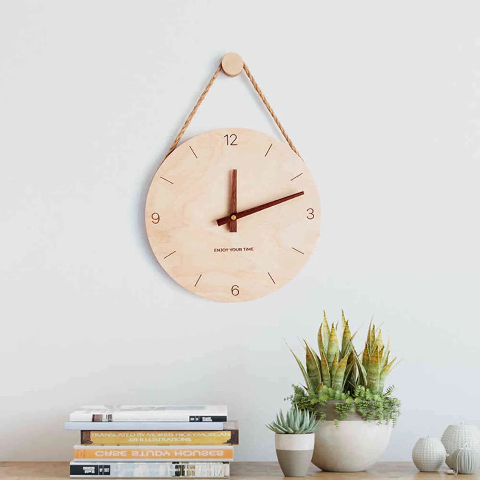Zegar ścienny 3D drewniany Nordic Modern Design Digital S Home Sali Room Watch Decoration Prezenty świąteczne 211110