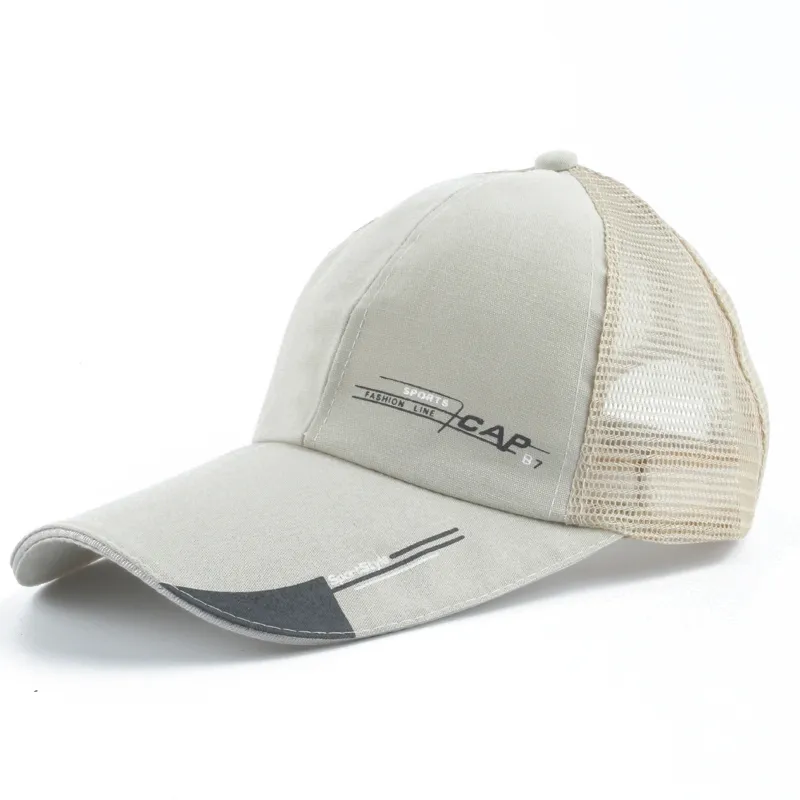 2019 Novo homem de verão Cap homem de beisebol homem grande viseira Sun Caps Outdoor Fishing caminhada correndo Running Breathable Mesh Sport Hats8729302