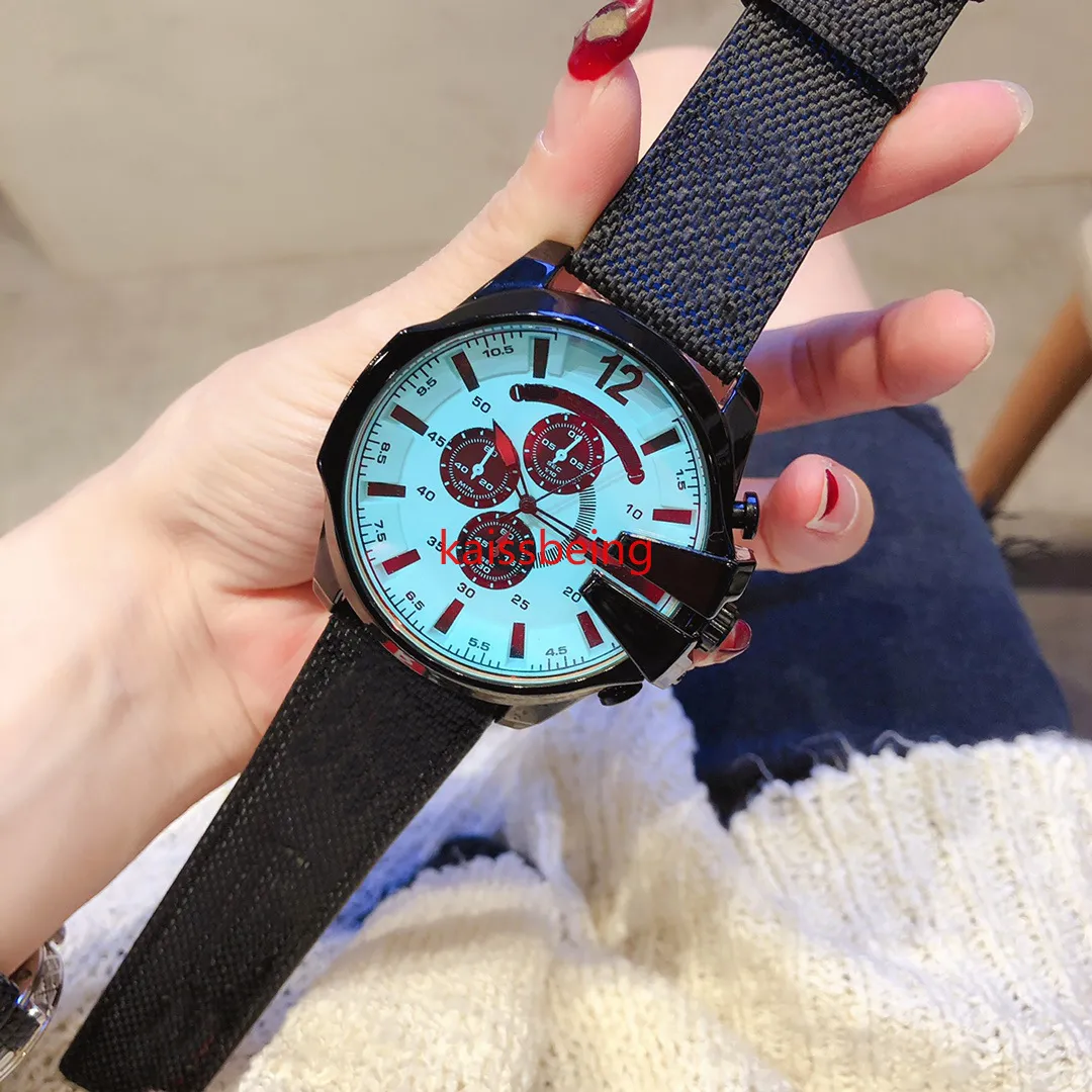 Fashion Casual 44mm Steel Strap Quartz Watch Luxury Men Business Wristwatch Reloj234v