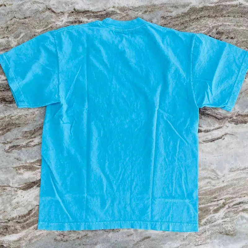 Футболка Young Thug Sp5der 555555 BP5wrld Harajuku для мужчин и женщин с рисунком паутины, синяя футболка, топ Harajuku G1207313h