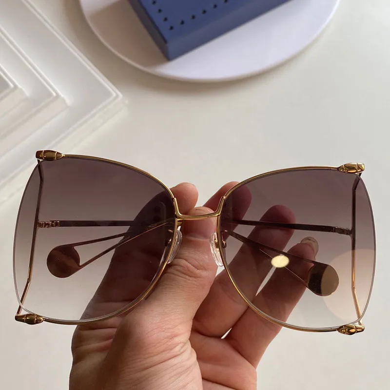 Солнцезащитные очки Occhiali da Sole 0252S мода для покупок, персонализированные специальные очки с интарсиями из перла UV400 с линзами conse264r