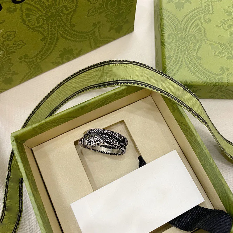 Брендовое кольцо для любителей ювелирных изделий, кольцо со змеей, модные мужские и женские кольца290U